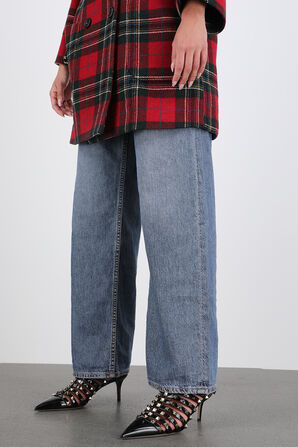 Rockstud Alcove Patent Leather Boots in Black VALENTINO GARAVANI